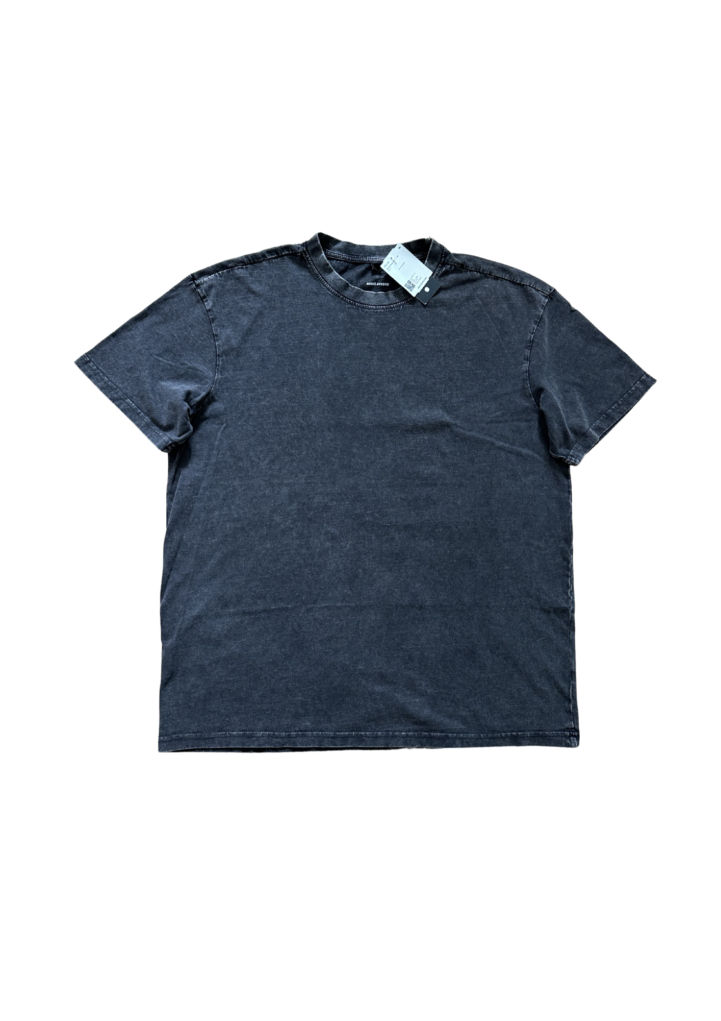 Verse Tee Washed Black (baggy)