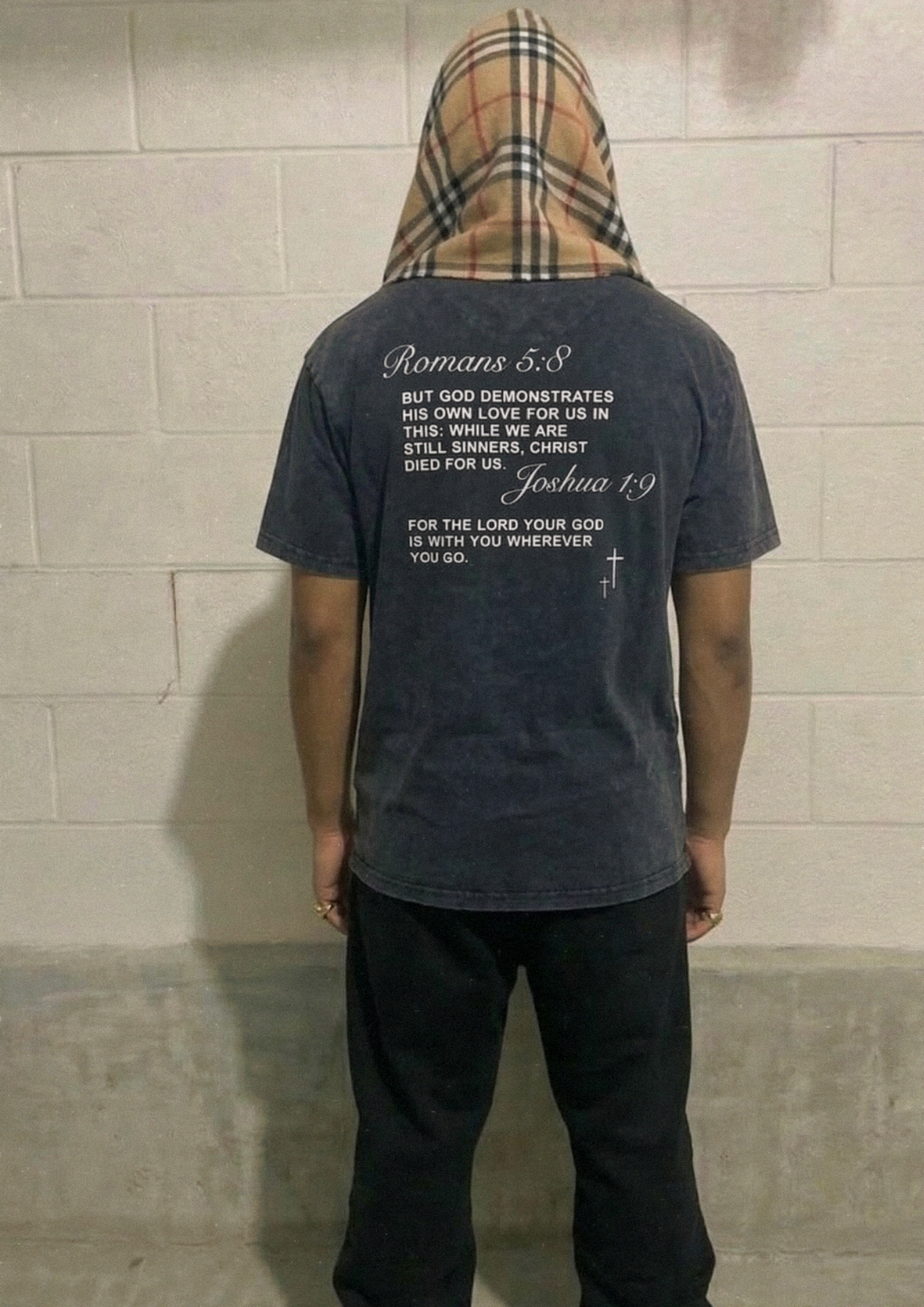 Verse Tee Washed Black (baggy)