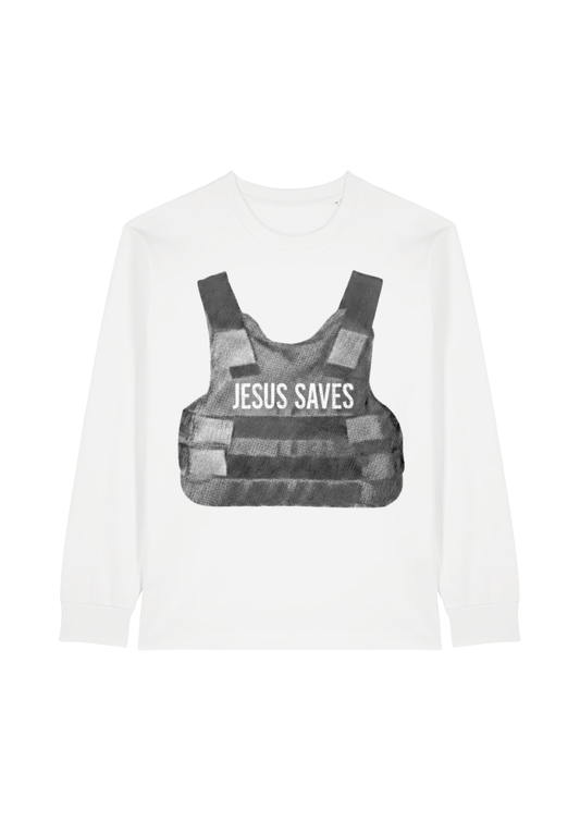 Jesus Saves Longsleeve (heavy)