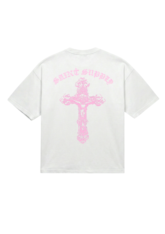 Saints Pink Faded Tee (baggy)