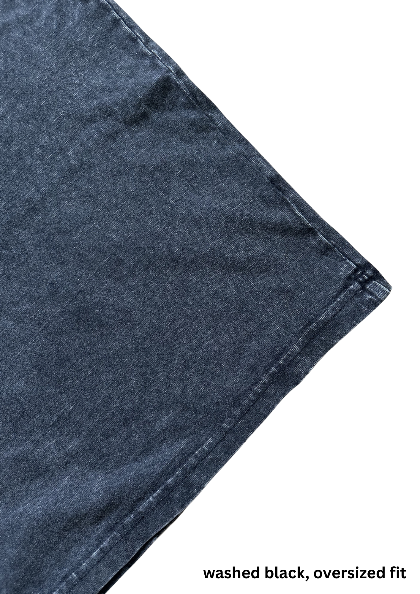 Verse Tee Washed Black (baggy)