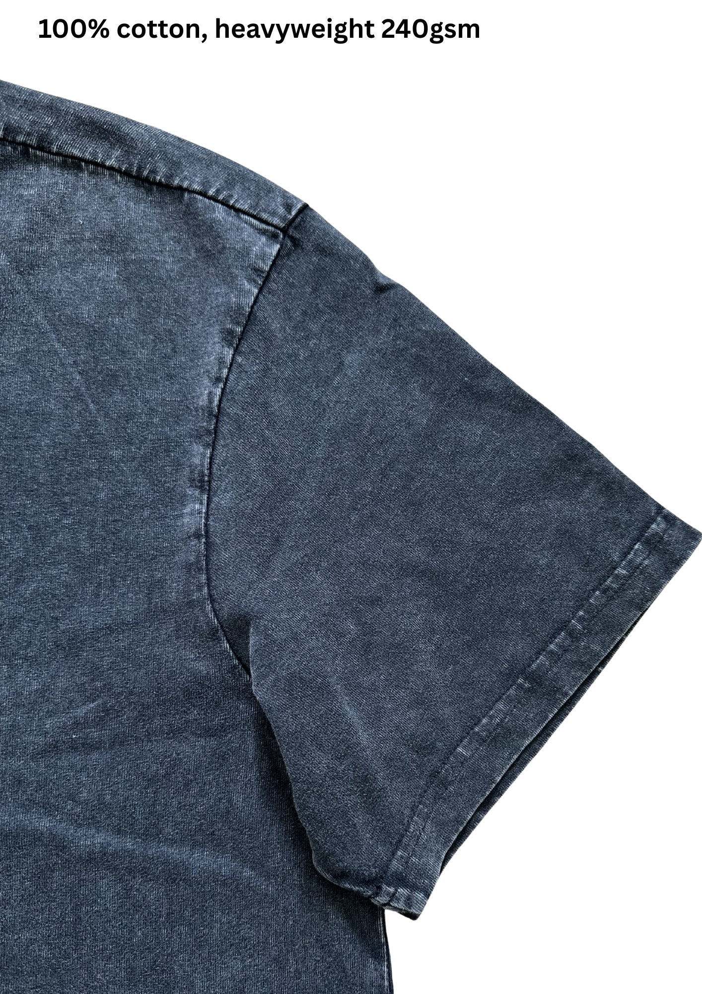 Verse Tee Washed Black (baggy)