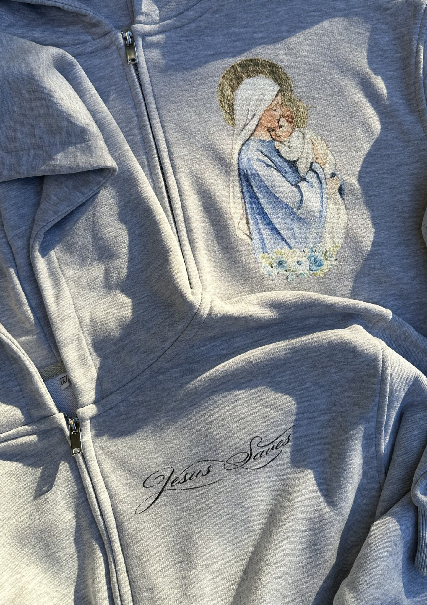 Jesus Saves Zipper (heavy)