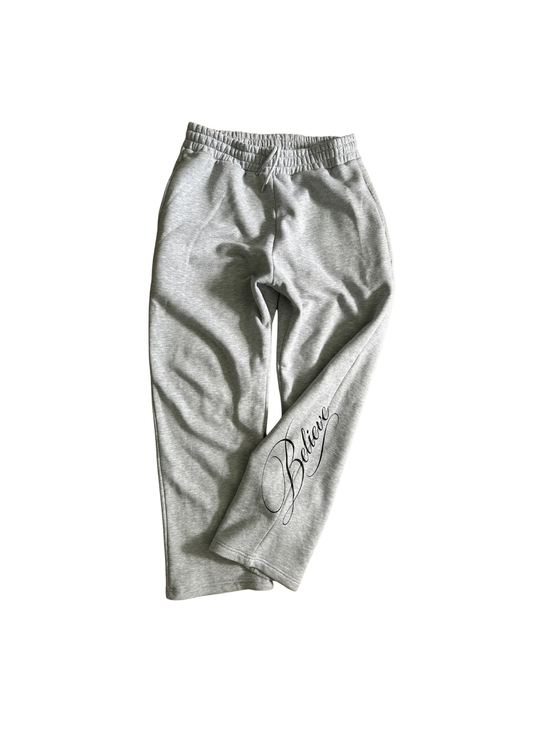 Believe Sweatpants grey (wide)