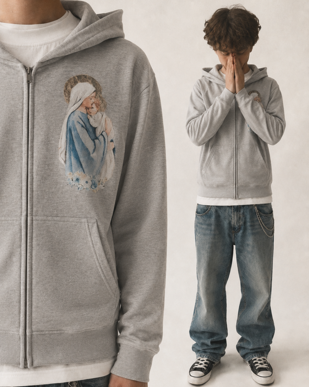 Holy Mary Zipper (heavy)